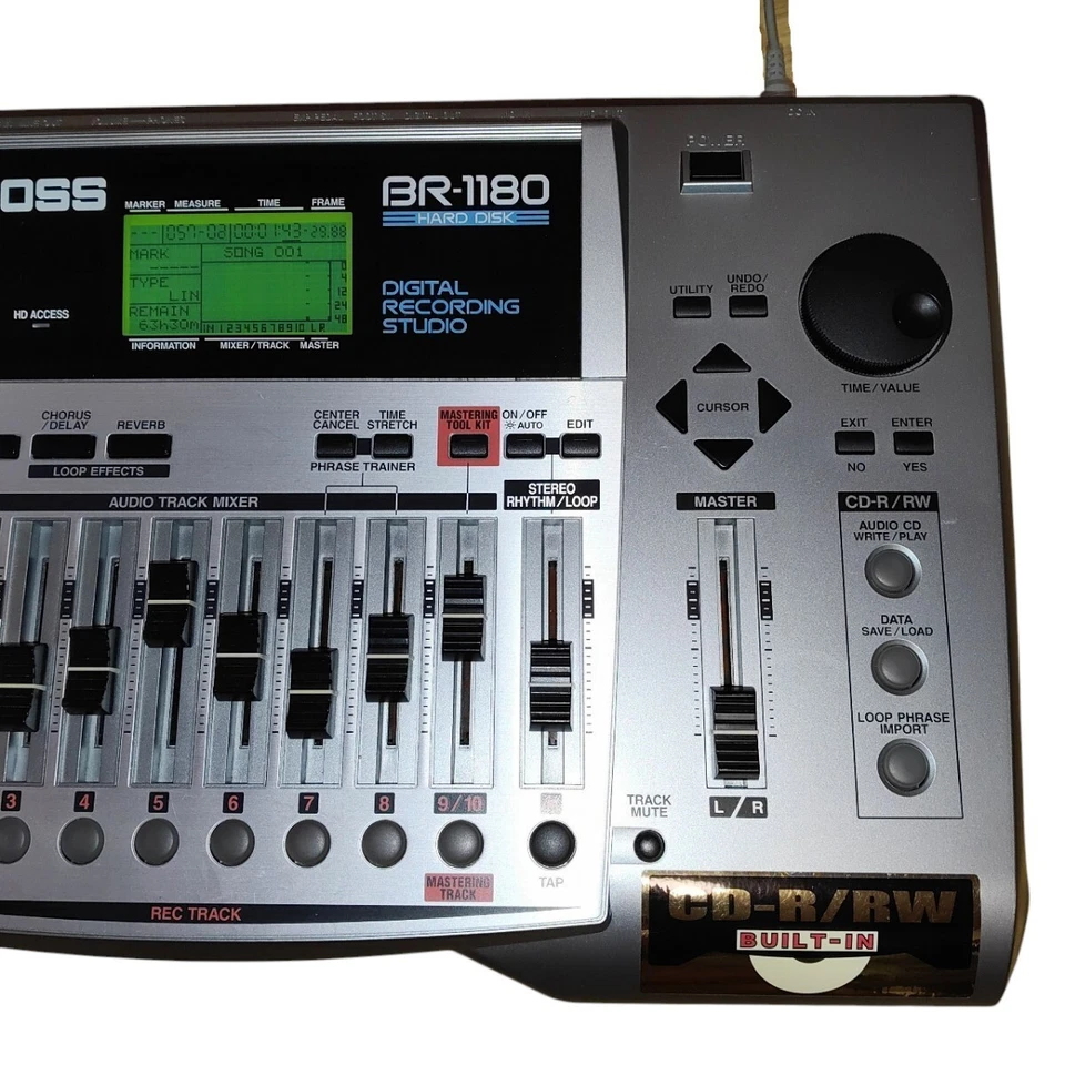 BOSS BR-1180 CD Digital Recording Studio Multi Track Recorder Used - Image 3 of 4