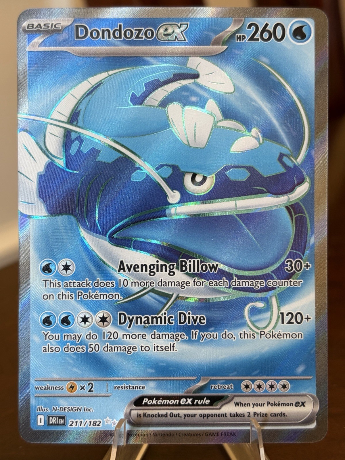 Dondozo ex 211/182 SV10: Destined Rivals Ultra Rare Pokemon TCG Card NM