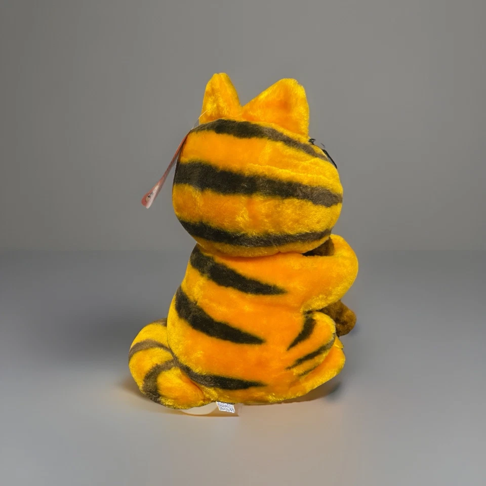 MUY RARO 1980 De colección 13" Peluche Garfield con Ojos Cerrados Abrazando Oso Pooky Dakin Foto 4 de 4