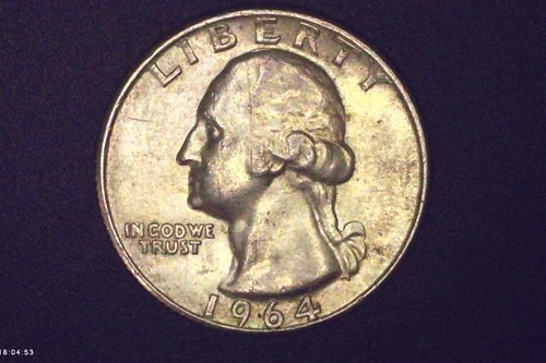 New Listing1964 D WASHINGTON QUARTER 90% SILVER CIRCULATED CONDITION WITH FREE SHIPPING