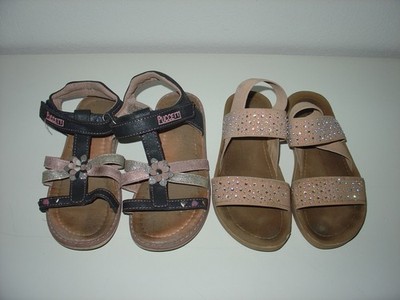 2 x Mädchen Sandalen GRACELAND, PUCCETTI, Kinderschuhe Marken Schuhpaket, Gr.32