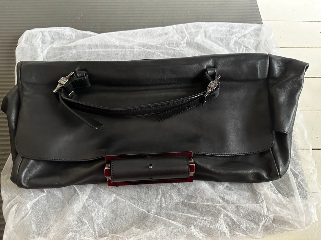 Givenchy Leather Handbag Black 20cm x 44cm x 19cm Shoulder Bag Used