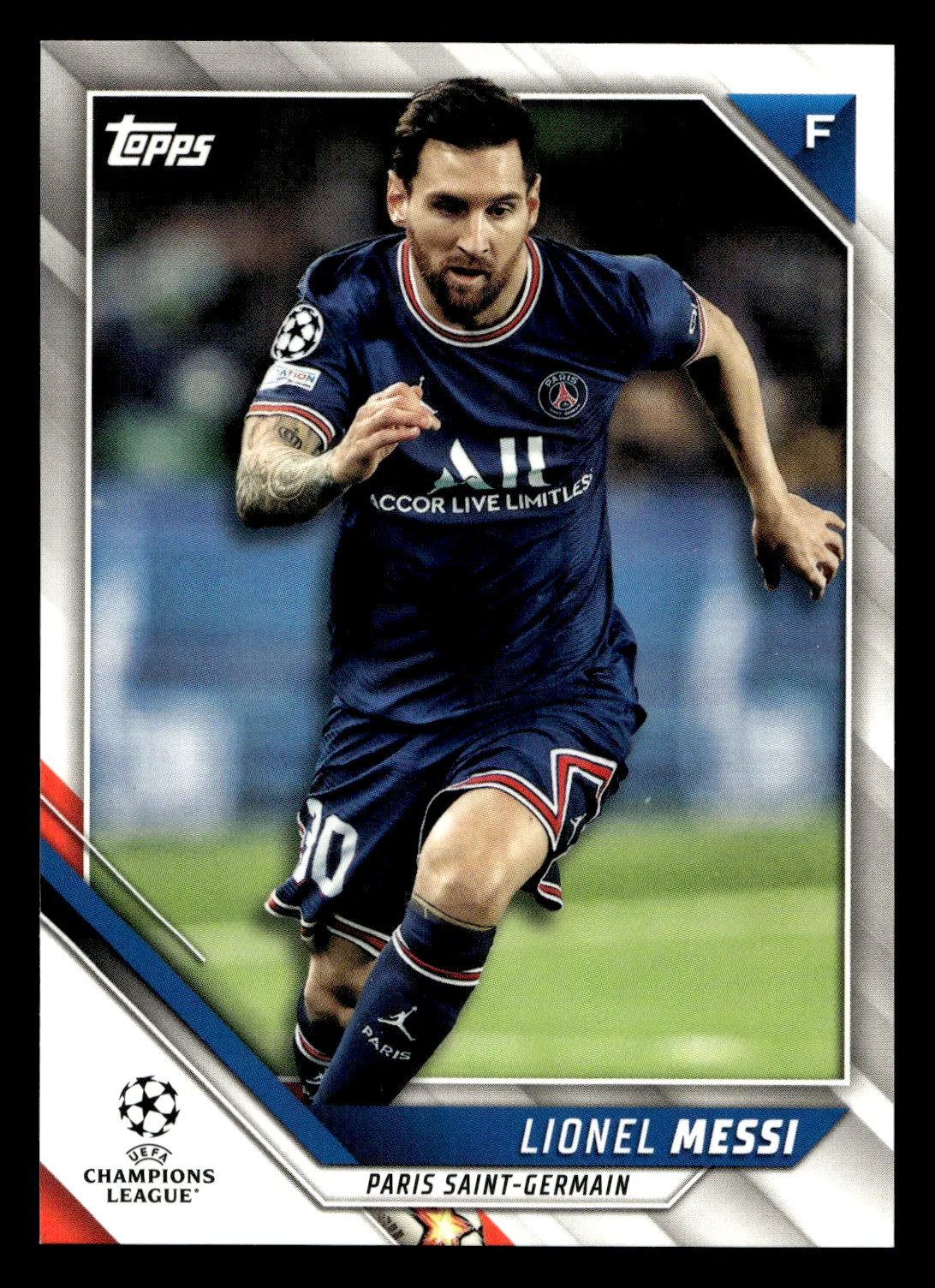 2022 Topps UEFA Champions League Lionel Messi #10
