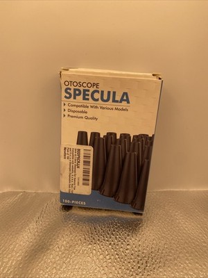 Otoscope Specula Tips - 2.5mm - Pack of 100 Pieces - New