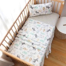 3 Piece 100 Cotton Toddler Sheet Pillowcase Set for Boys and Girls,Include F...