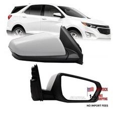 Right Side Mirror Compatible With 18-23 Chevy Equinox White 8Pins R-8Pin white