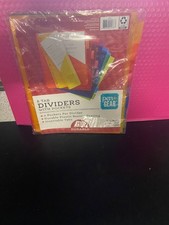    10 Packs Pen Gear 8 Tab Binder Dividers With Pockets Multicolor New Sealed