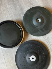 Yamaha Drum / Cymbal Pads Electronic Drum Kit Parts Lot 3 Good condition 