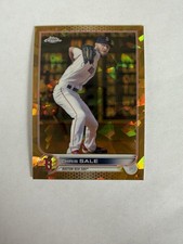 2022 Topps Chrome - Chris Sale #409 - Gold Sapphire Cracked Ice - /50!!!