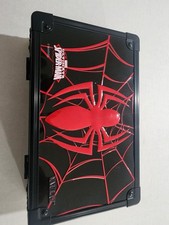Black and red Spider-Man Pencil Case with Embossed Logo.