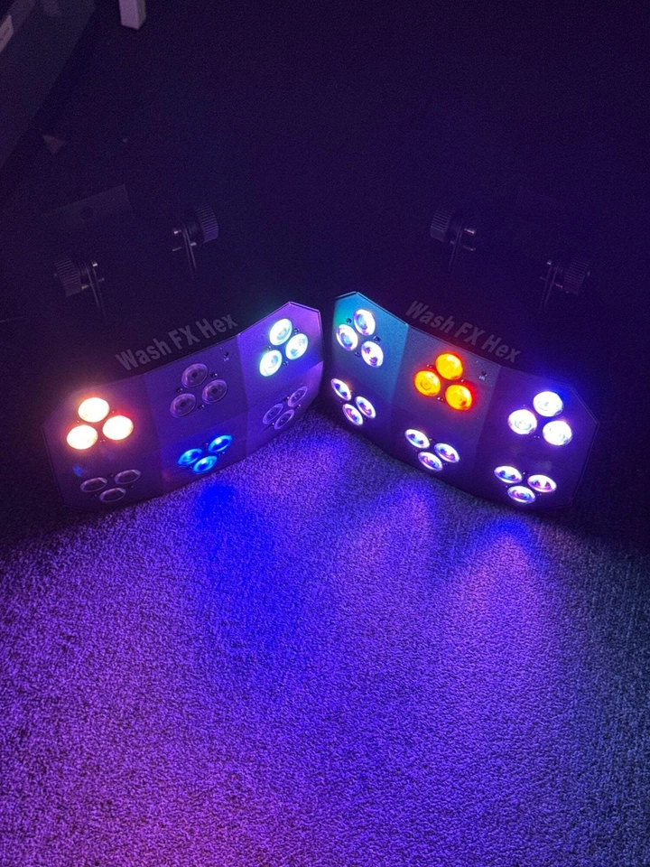 2 Chauvet DJ Wash FX Hex RGBAW+UV LED effect lights - Image 2 of 4