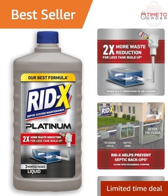 Septic Tank Treatment Liquid 3  Supply Natural Waste Breaks Down