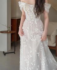 Princess Off Shoulder Wedding Dresses A Line Lace Appliques Bridal Gown Backless