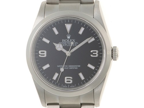 ROLEX 114270 watch  Explorer IWatches black Stainless steel mens【【436】】