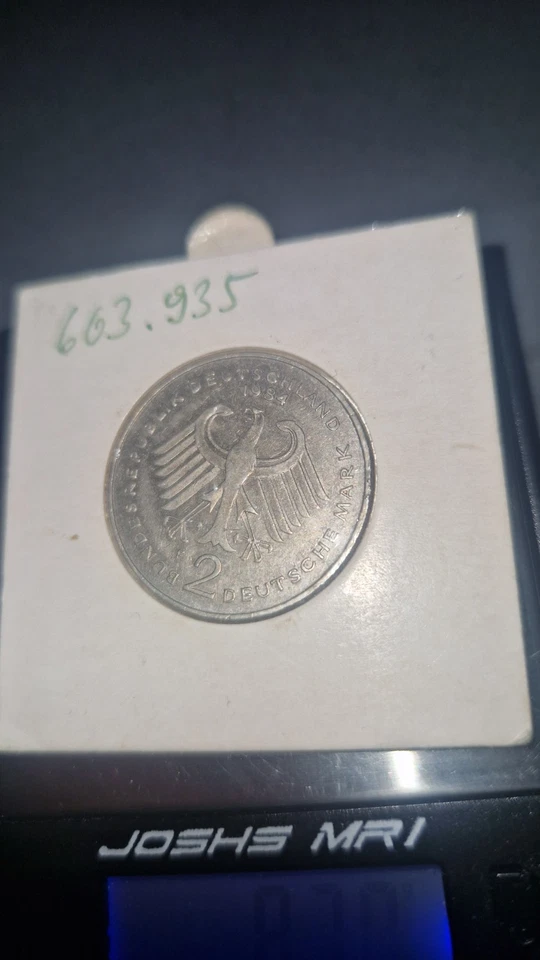 2 DEUTSCHE MARK UNZIRKULIERT 1984 F  KEINE GEBRAUCH SPUREN SS - Bild 3 von 4