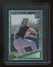 Noah Schultz 2025 Panini Donruss Optic Black Circles Prizm Rated Prospect Card