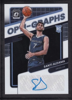 2021-22 SANTI ALDAMA 99/99 AUTO PANINI DONRUSS OPTIC OPTI GRAPHS RC AUTOGRAPHS