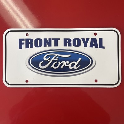   Front Royal Ford Virginia Car Dealership License Plate #101A