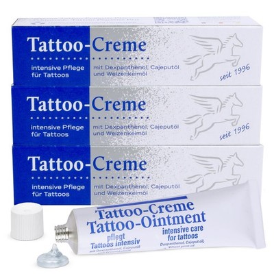 Pegasus Pro Tattoo-Creme 3er-Set, Tägliche Pflege & Aftercare, Feuchtigkeitsspen