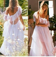 Loveshackfancy Faraway Fancy Noni Dress White Bridal Boho Wedding Dress 6