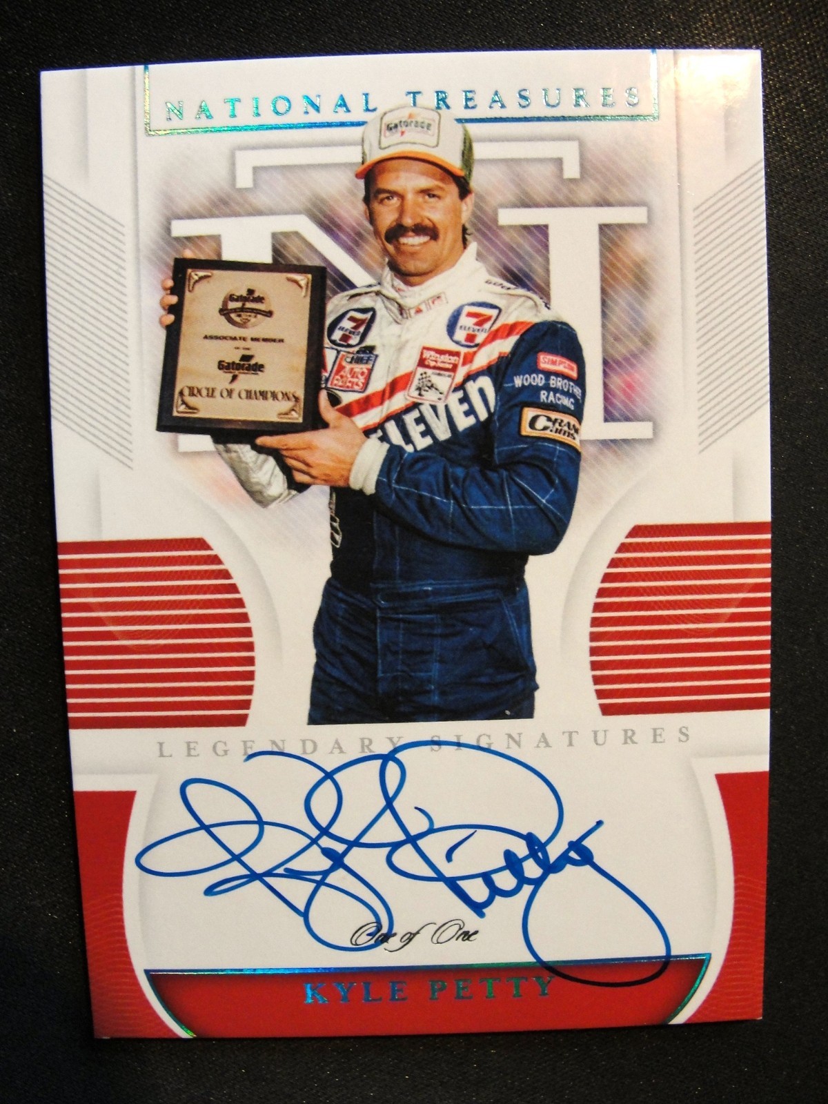 KYLE PETTY 1/1 NATIONAL TREASURES AUTOGRAPH AUTO HARD SIGNED SIGNATURE view 1