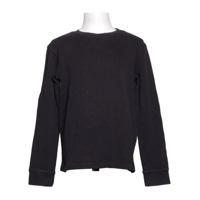 KappAhl, Langarmshirt, Größe: 134/140, Schwarz, Baumwolle, Rippenstrick #PCO