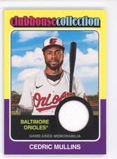2024 TOPPS HERITAGE HIGH CLUBHOUSE COLLECTION CEDRIC MULLINS BALTIMORE ORIOLES