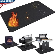 Fire Pit Mat Heat Resistant Waterproof Double-Sided Grill Protector Outdoor BBQ