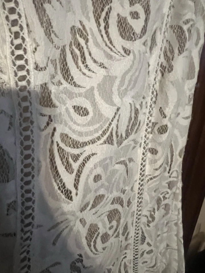 Davids Bridal Galina Strapless Wedding Dress Ivory Champagne, Size 10/12, H9982 - Image 2 of 4