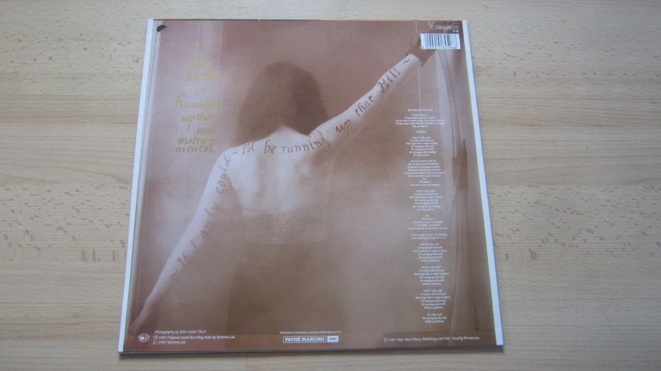 KATE BUSH Running Up That Hill maxi 45T vinyle pressage original France '85 NEUF - Photo 4/4