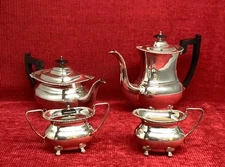 Fine Quality Antique Silver Plated Tea & Coffee Set By VINERS Of Sheffield c1920