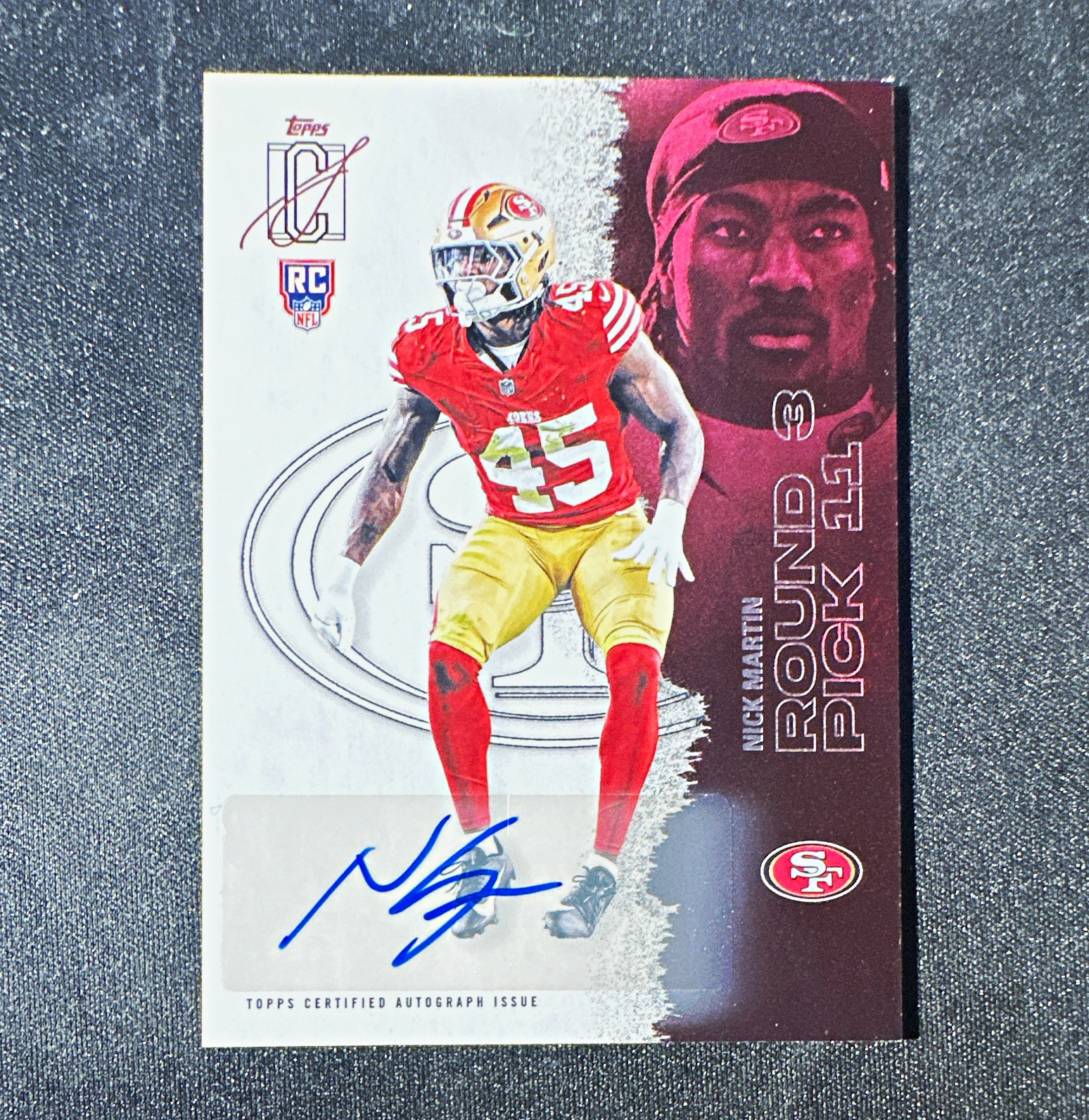 Topps 2025 Signature Class Rookies Nick Martin RC Autograph 49ers #215