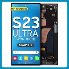 Samsung S23 Ultra 5G LCD Screen Touch + Frame Graphite Display Assembled