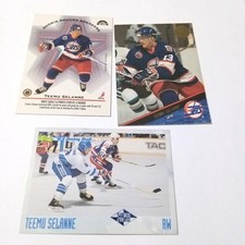 Teemu Selanne HOF Jets Ducks Hockey Card Lot of 3