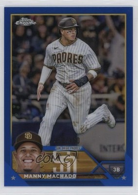 2023 Topps Chrome Blue Refractor /150 Manny Machado #124 d4v