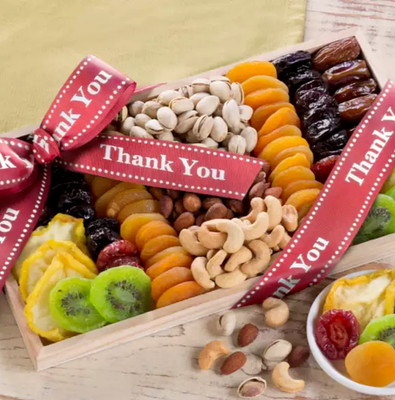 Thank You So Much - Dried Fruit and Nut Collection Gift Tray from Great Arrivals