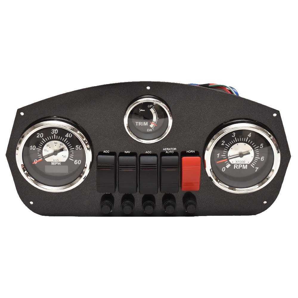 Lowe Boat Dash Gauge Panel 2335040 | VeeThree GPS Mercury Black