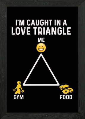 Me Gym Food Gerahmtes Wandbild Poster Leinwanddruck Bild