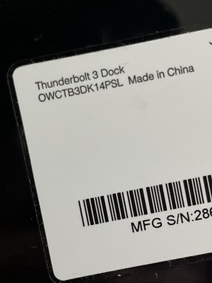 OWC Thunderbolt 3 Dock MN: OWCTB3DK14PSL - 14 Ports - Used 