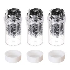 18g Gold Flakes 3 Bottles Silver Foil Sheets with Black Mesh