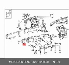 Mercedes-Benz Konsole SL R231 A2316280831 Original Neu Mercedes-Benz Konsole SL R231 A2316280831 Original Neu