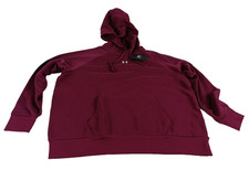 Under Armour Rival Hoodie Sweatshirt Womens 2XL Maroon Pullover Pouch Pocket NWT