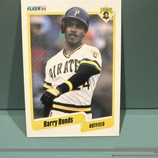 Fleer Barry Bonds Pittsburgh Pirates 1990 Base Set #461 Baseball Card
