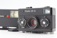  Near Mint Rollei 35 S Film Camera Black Sonnar 40mm F2.8 Lens w/ Flash JAPAN