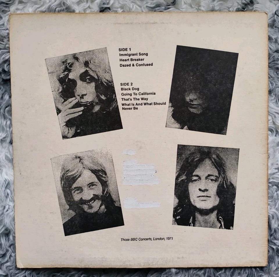 LED ZEPPELIN Early Jitters LP UK 1971 Jimmy Page ROBERT PLANT⭐VG-/GOOD⭐ - Image 2 of 4