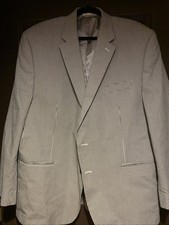 Chaps Ralph Lauren Mens Check Sportcoat 48R 100 cotton