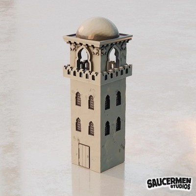 Middle Eastern Tower Sci Fi Historical Style Building 28mm Wargaming Terrain