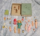 Antique Miniature Small Dolls Lot Bisque, Plastic, Marx, Kewpie Japan German Vtg