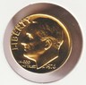 1976 24k Gold Plate Rare Old US Roosevelt Dime Collectible Collection Coin USA Philadelphia Roosevelt