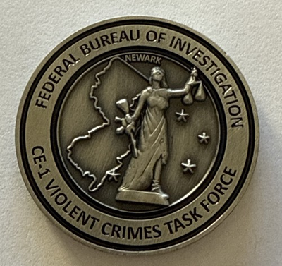 #ad #ad FBI Newark Division CE 1 Violent Crimes Task Force Challenge Coin $49.99